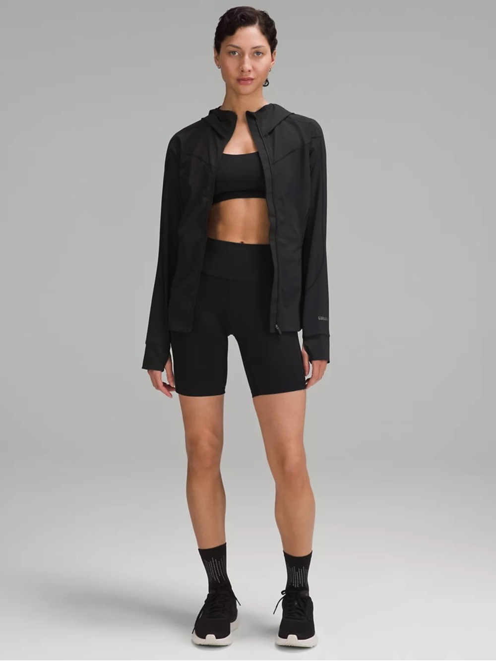 lululemon athletica Black Hooded Utility Jacket